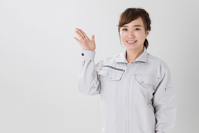 作業着女性ご案内